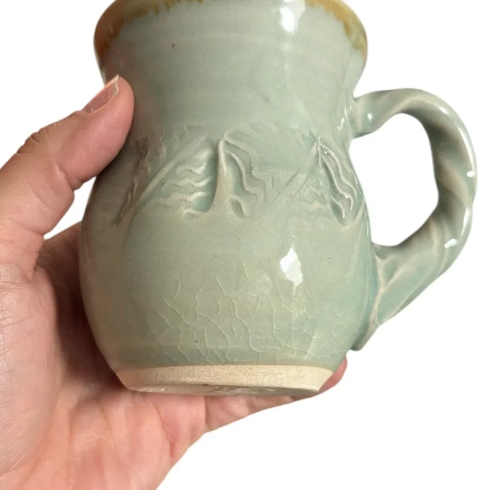 Sunset Canyon Pottery Coffee Cup‎ Mug Signed Handmade Glazed